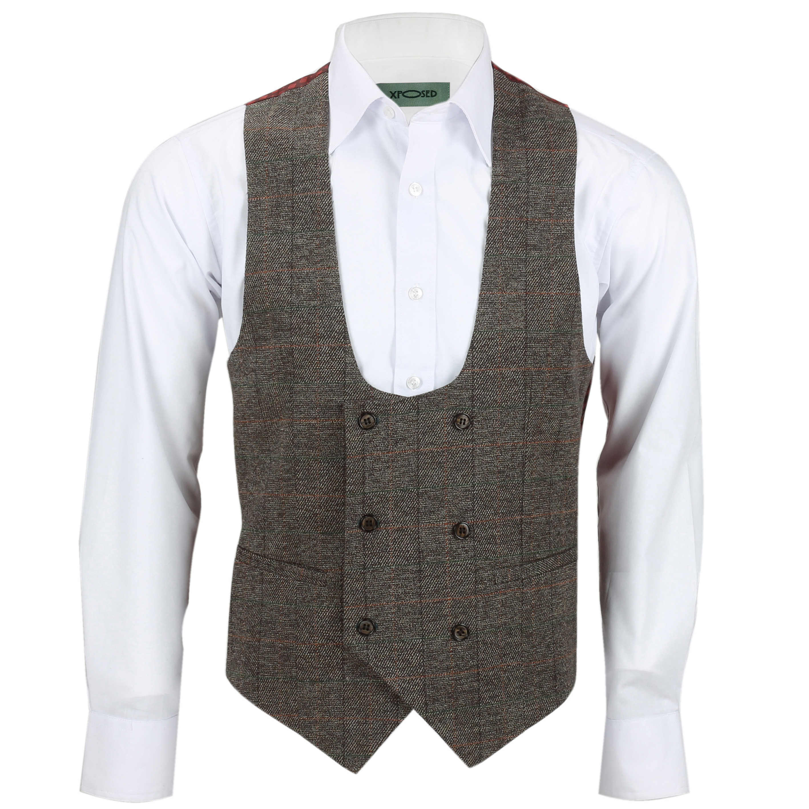 Double breasted 2025 horseshoe waistcoat